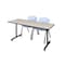 Kobe Rectangle Training Table, 66" W, 29" H, Laminate Top, Maple MKTRCT6624PL47GY - alternate 1